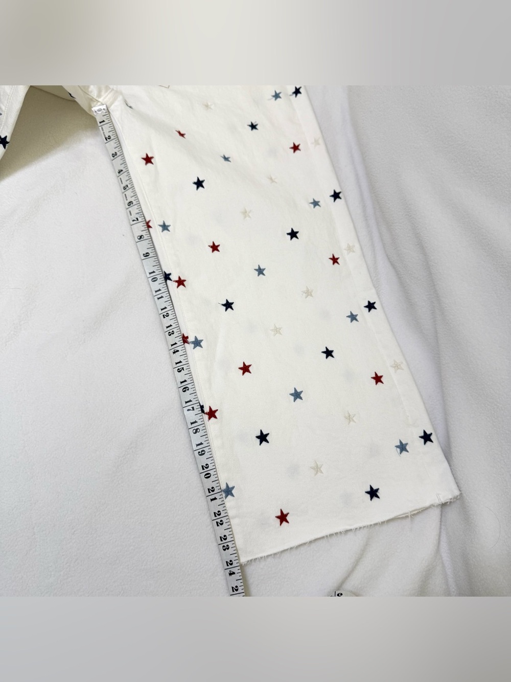 Driftwood Charlee Starry Eyed Embroidered Cropped Wide Leg Jeans Size 32 NWT - Picture 9 of 16